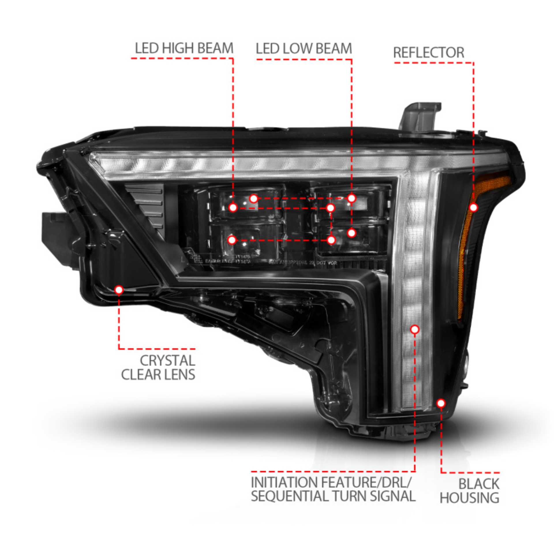 Picture of ANZO ANZ LED/Projector Headlights - 111599X-L