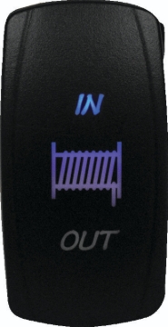 Picture of DragonFire Racing Lighted Switch Winch In/Out Blue