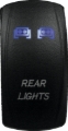 Picture of DragonFire Racing Lighted Switch Rear Light On/Off Blue