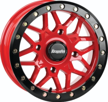 Picture of DragonFire Racing Typhon Wheel 15X7 4/156 5+2 +10 Machined Red
