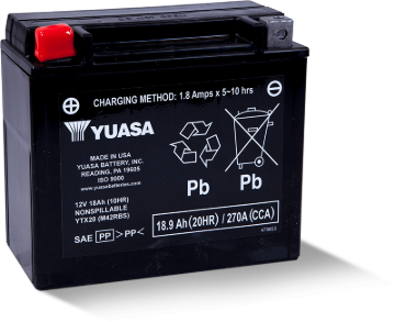 Picture of Yuasa YTX20 Maintenance Free AGM 12-Volt Battery