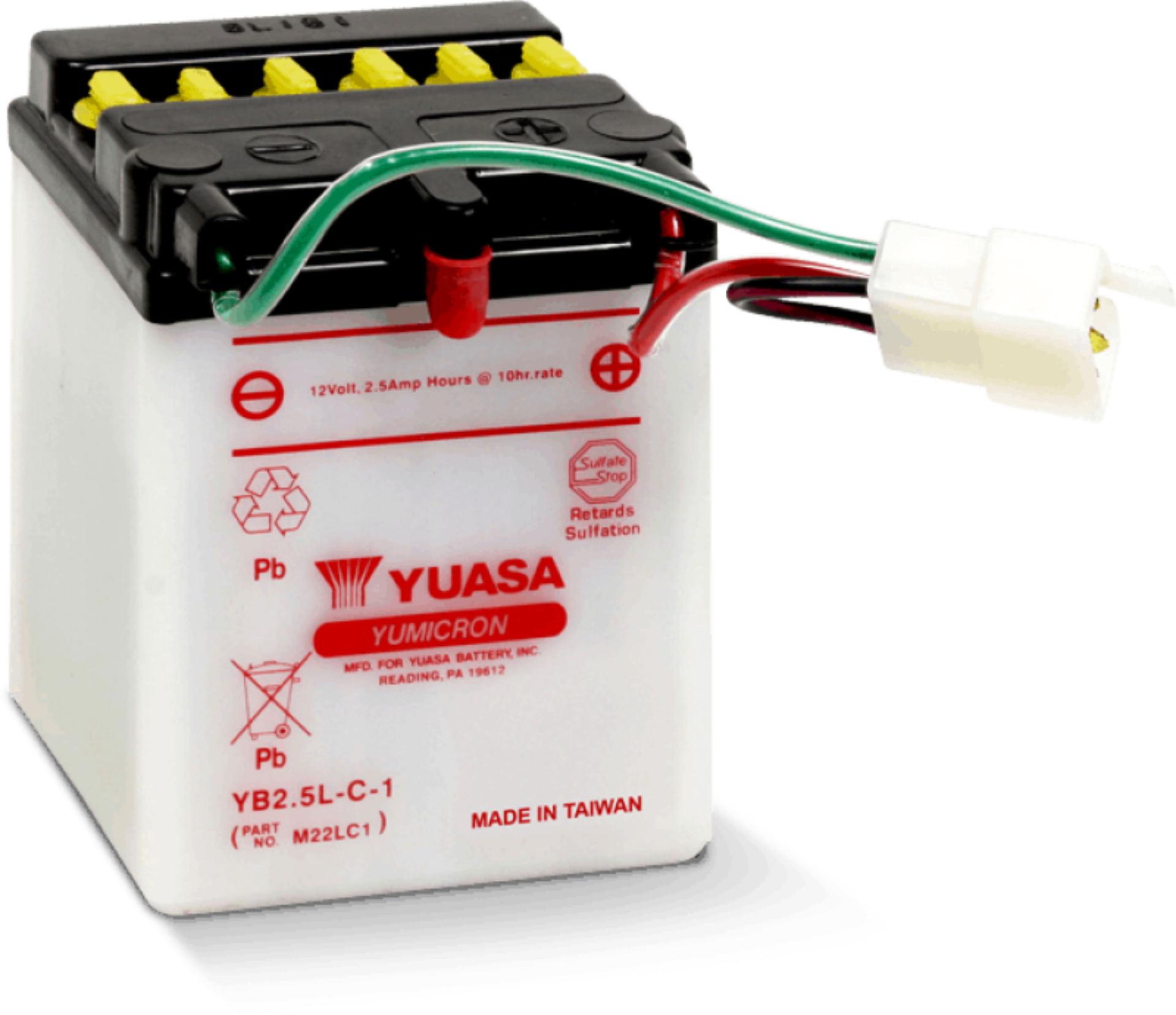 Picture of Yuasa YB2.5L-C-1 Yumicron 12-Volt Battery