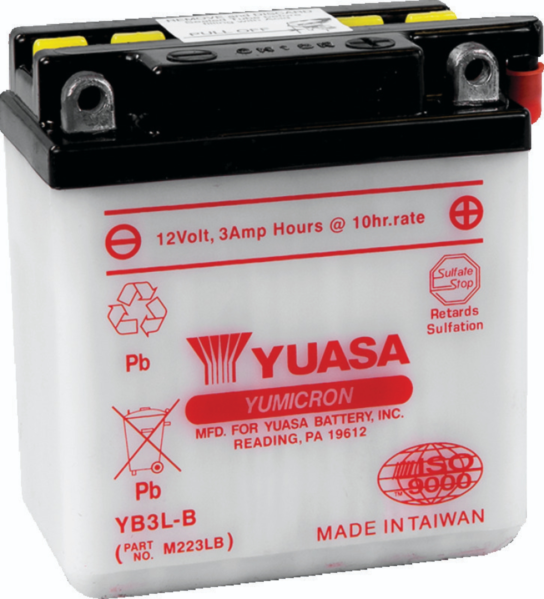Picture of Yuasa YB3L-B Yumicron 12-Volt Battery