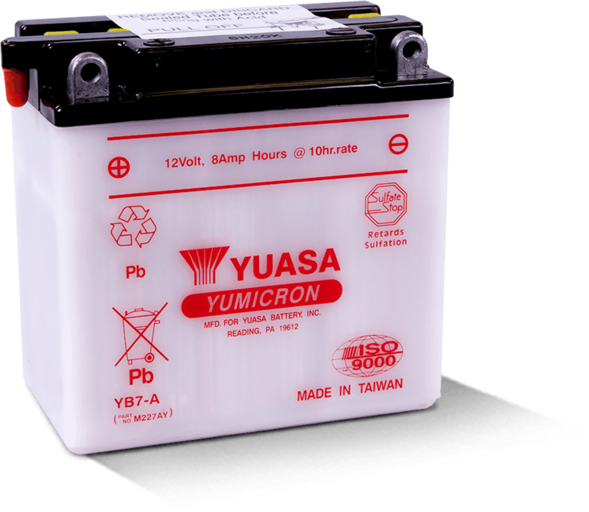 Picture of Yuasa YB7-A Yumicron 12-Volt Battery