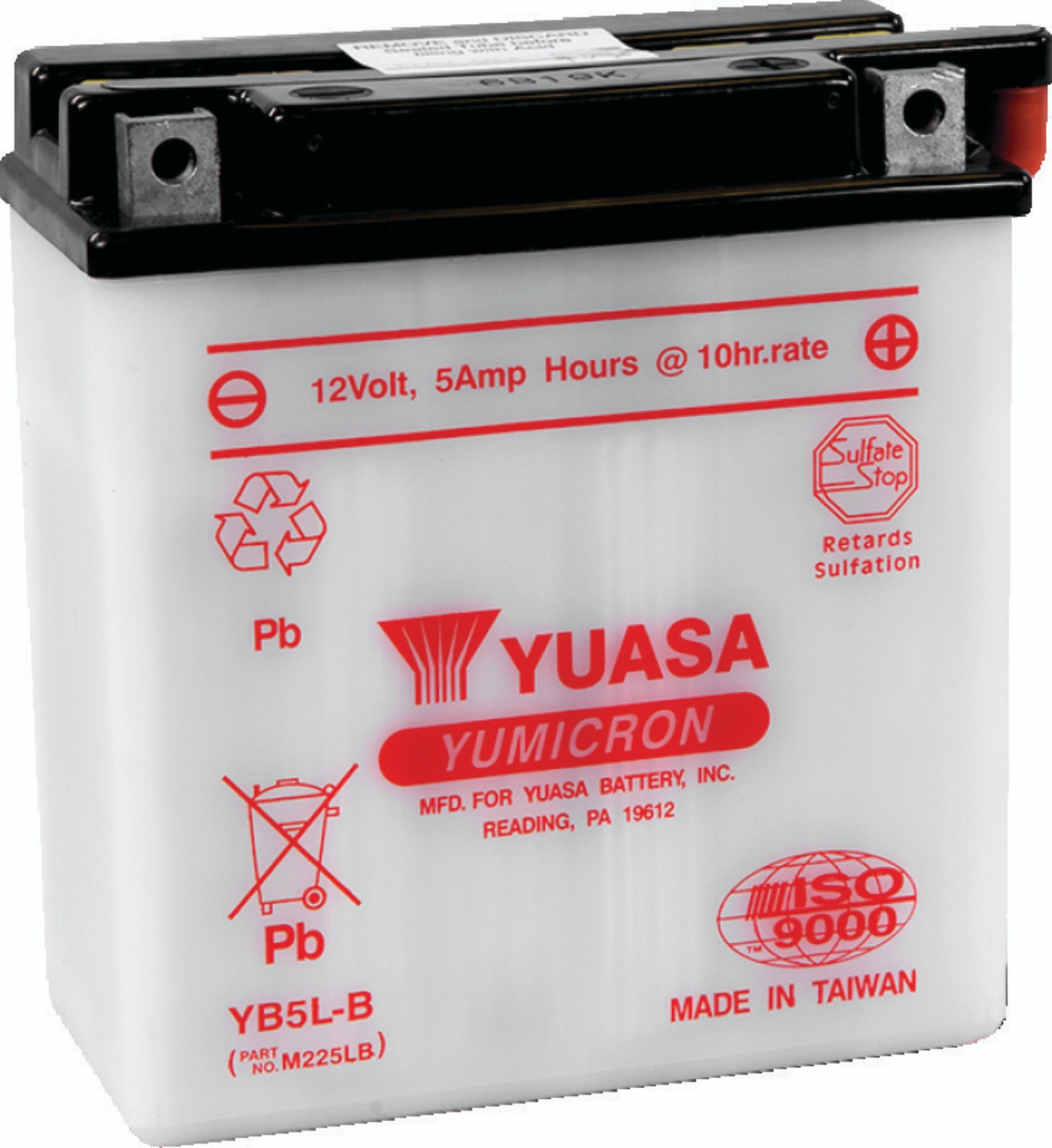 Picture of Yuasa YB5L-B Yumicron 12-Volt Battery