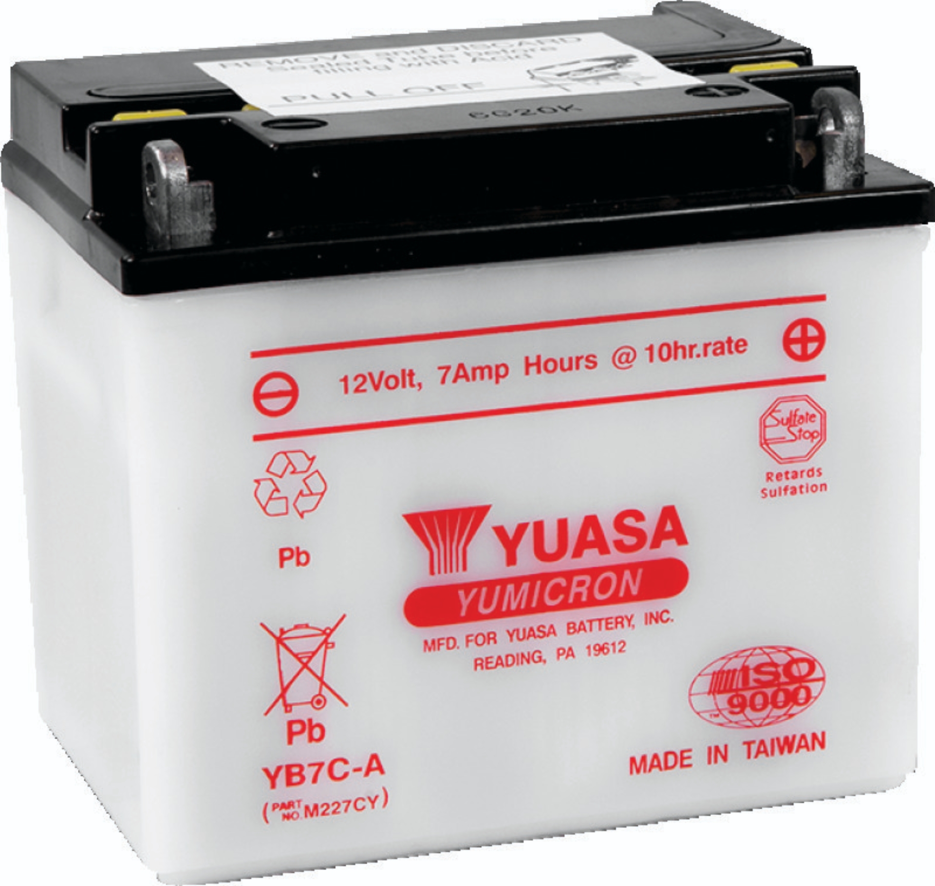 Picture of Yuasa YB7C-A Yumicron 12-Volt Battery