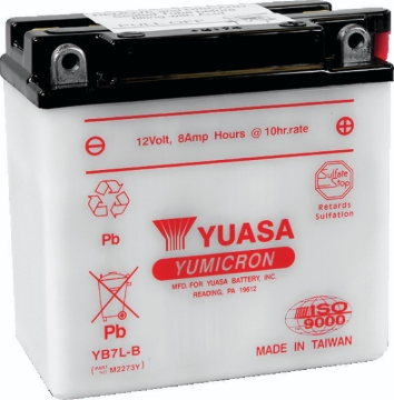 Picture of Yuasa YB7L-B Yumicron 12-Volt Battery
