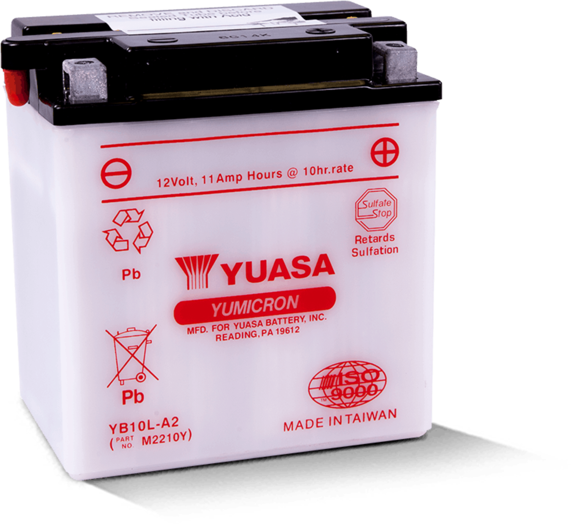 Picture of Yuasa YB10L-A2 Yumicron 12-Volt Battery
