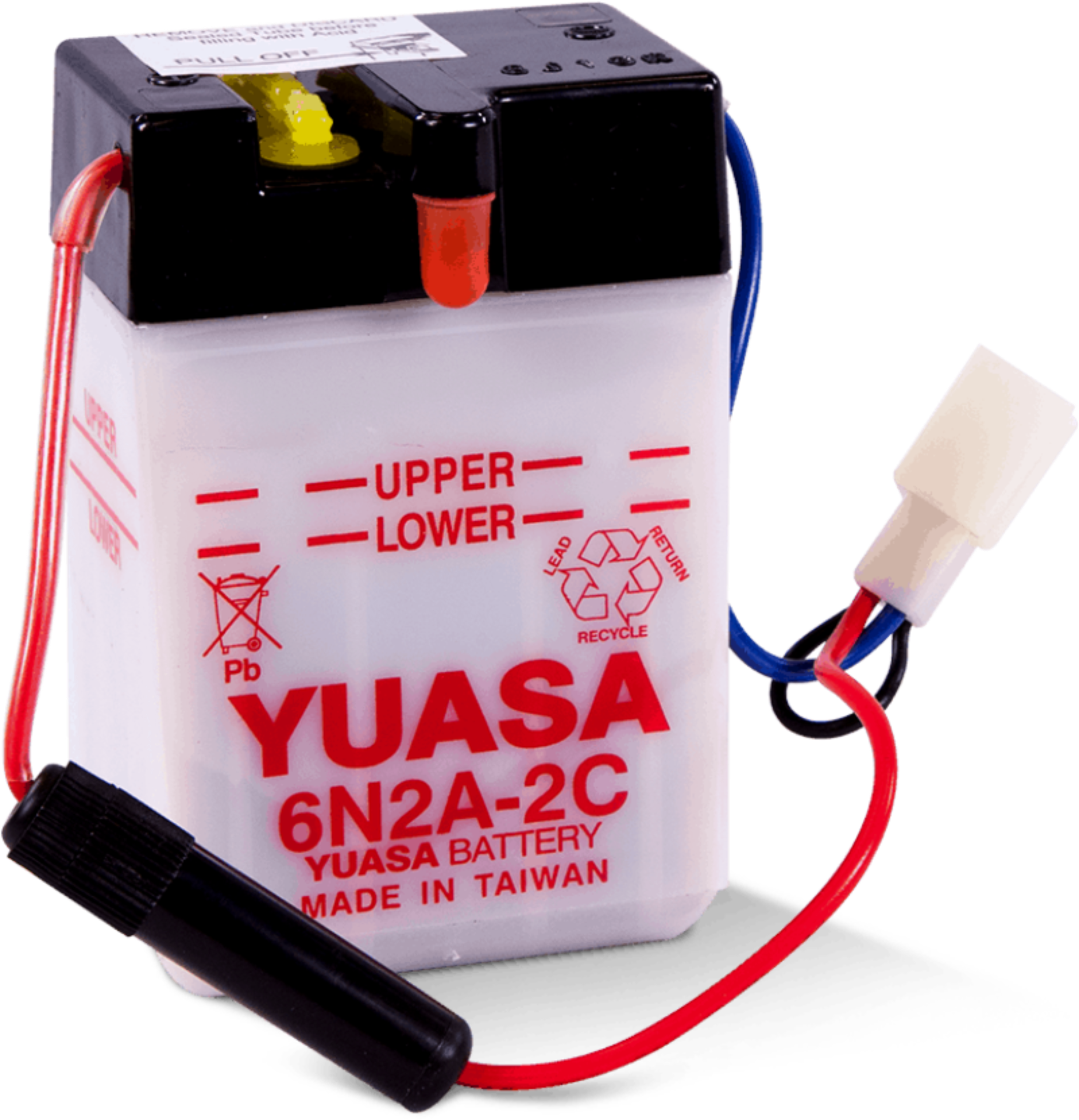 Picture of Yuasa 6N2A-2C Conventional 6-Volt Battery