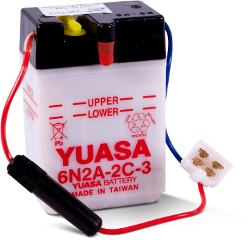 Picture of Yuasa 6N2A-2C-3Conventional 6-Volt Battery