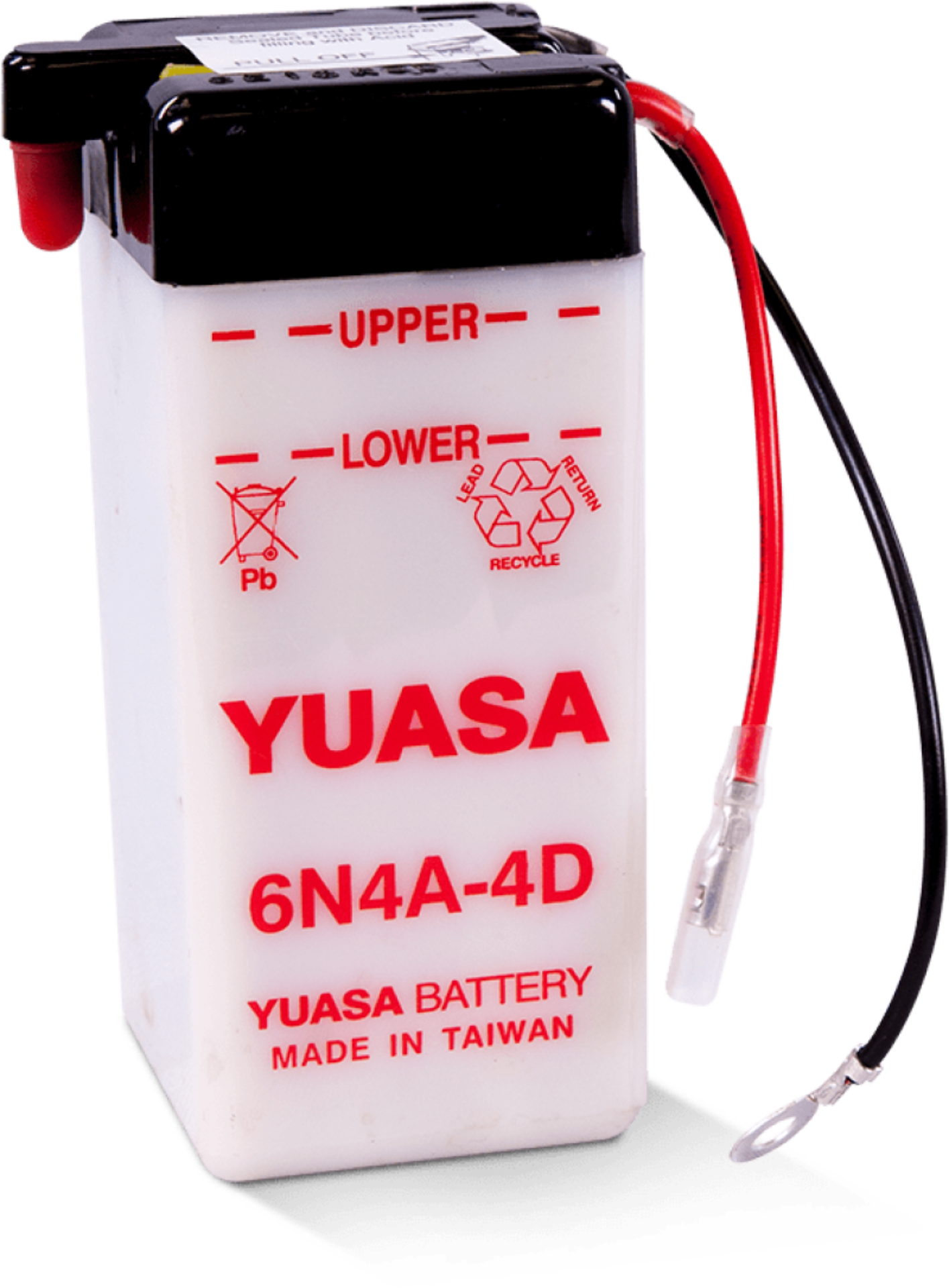 Picture of Yuasa 6N4A-4D Conventional 6-Volt Battery