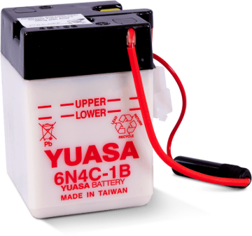 Picture of Yuasa 6N4C-1B Conventional 6-Volt Battery