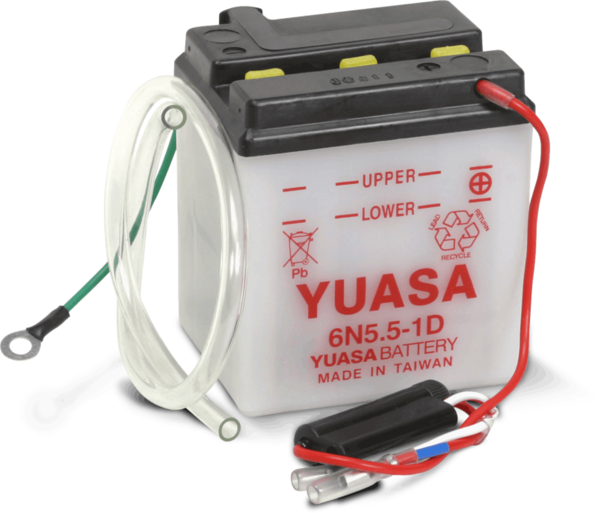 Picture of Yuasa 6N5.5-1D Conventional 6-Volt Battery