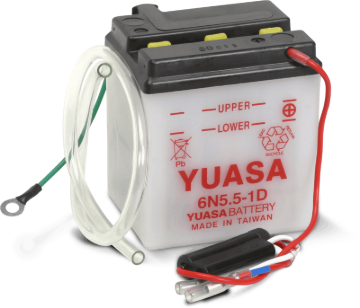 Picture of Yuasa 6N5.5-1D Conventional 6-Volt Battery