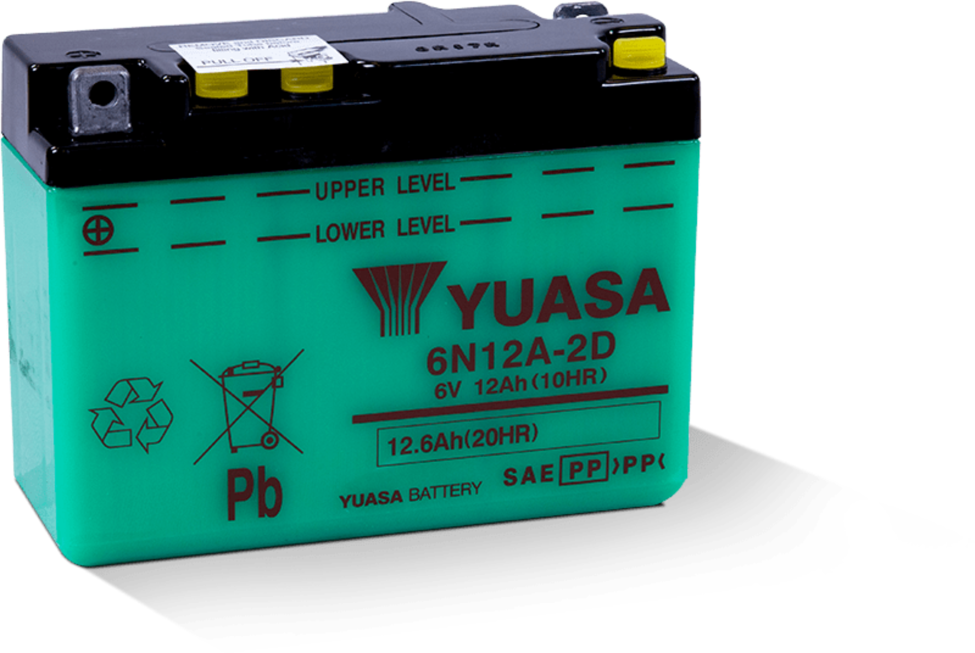 Picture of Yuasa 6N12A-2D Conventional 6-Volt Battery
