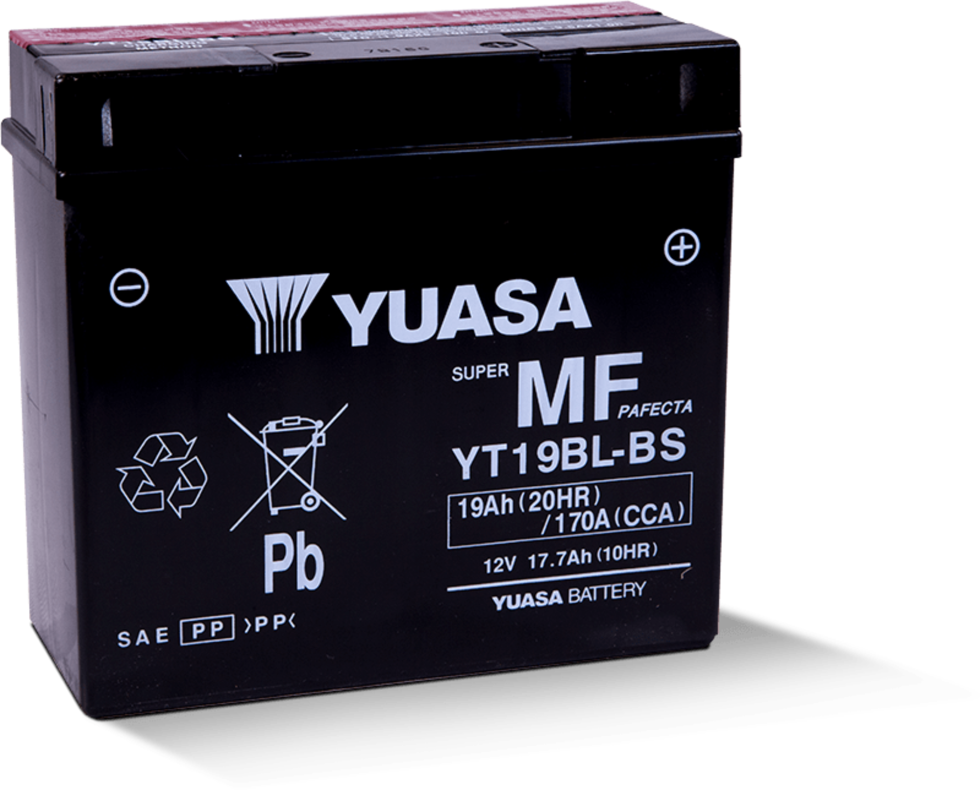 Picture of Yuasa YT19BL-BS Maintenance Free AGM 12-Volt Battery w/Bottle