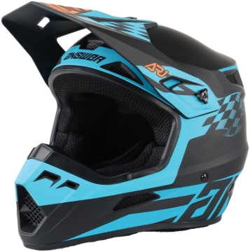 Picture of Answer AR1 Sweep Helmet Black/Astana/Hyper Orange - Medium