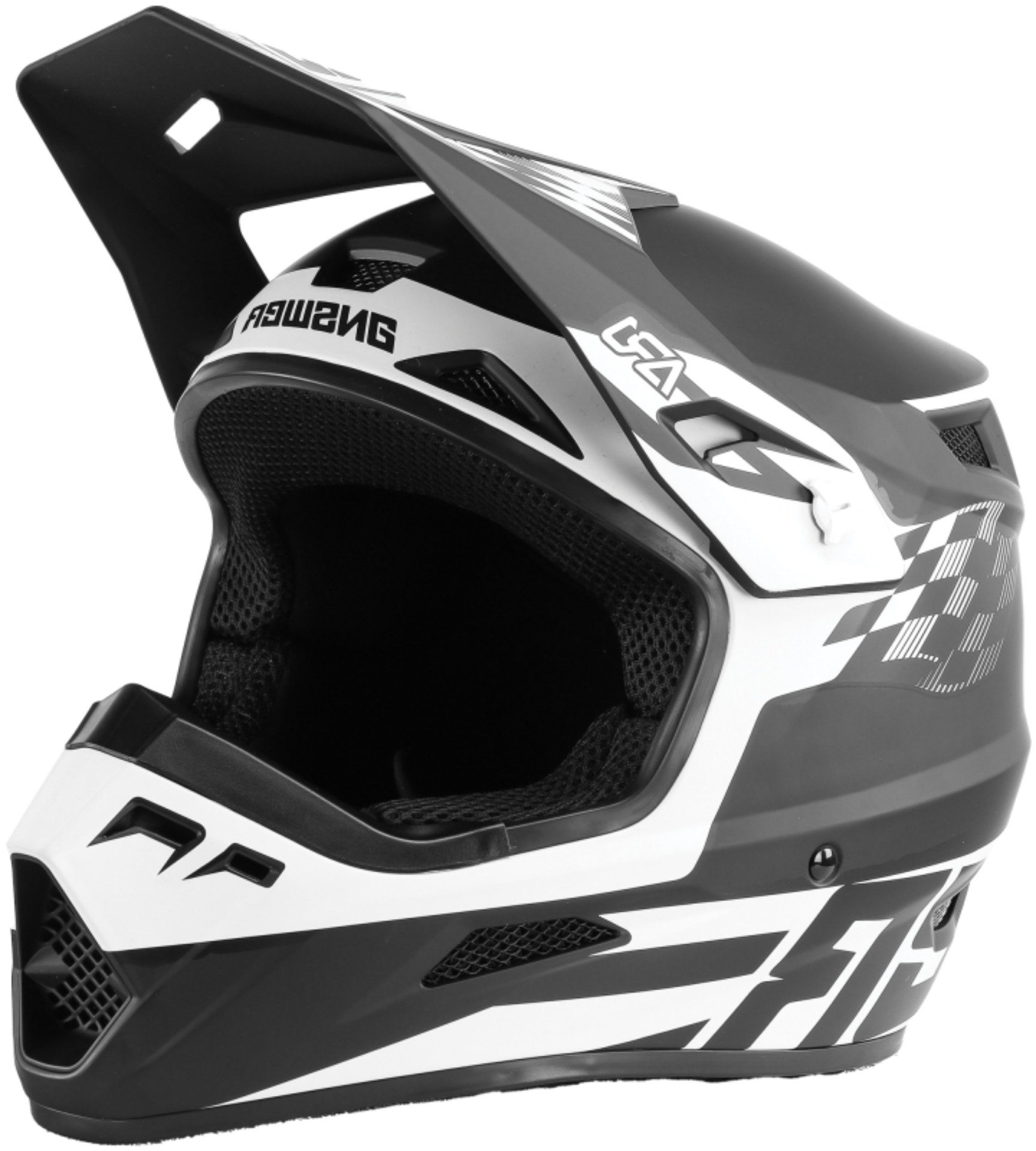 Picture of Answer AR1 Sweep Helmet Black/White Youth - Large