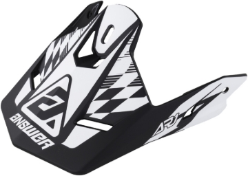 Picture of Answer AR1 Sweep Visor Black/White Youth