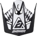 Picture of Answer AR1 Sweep Visor Black/White Youth