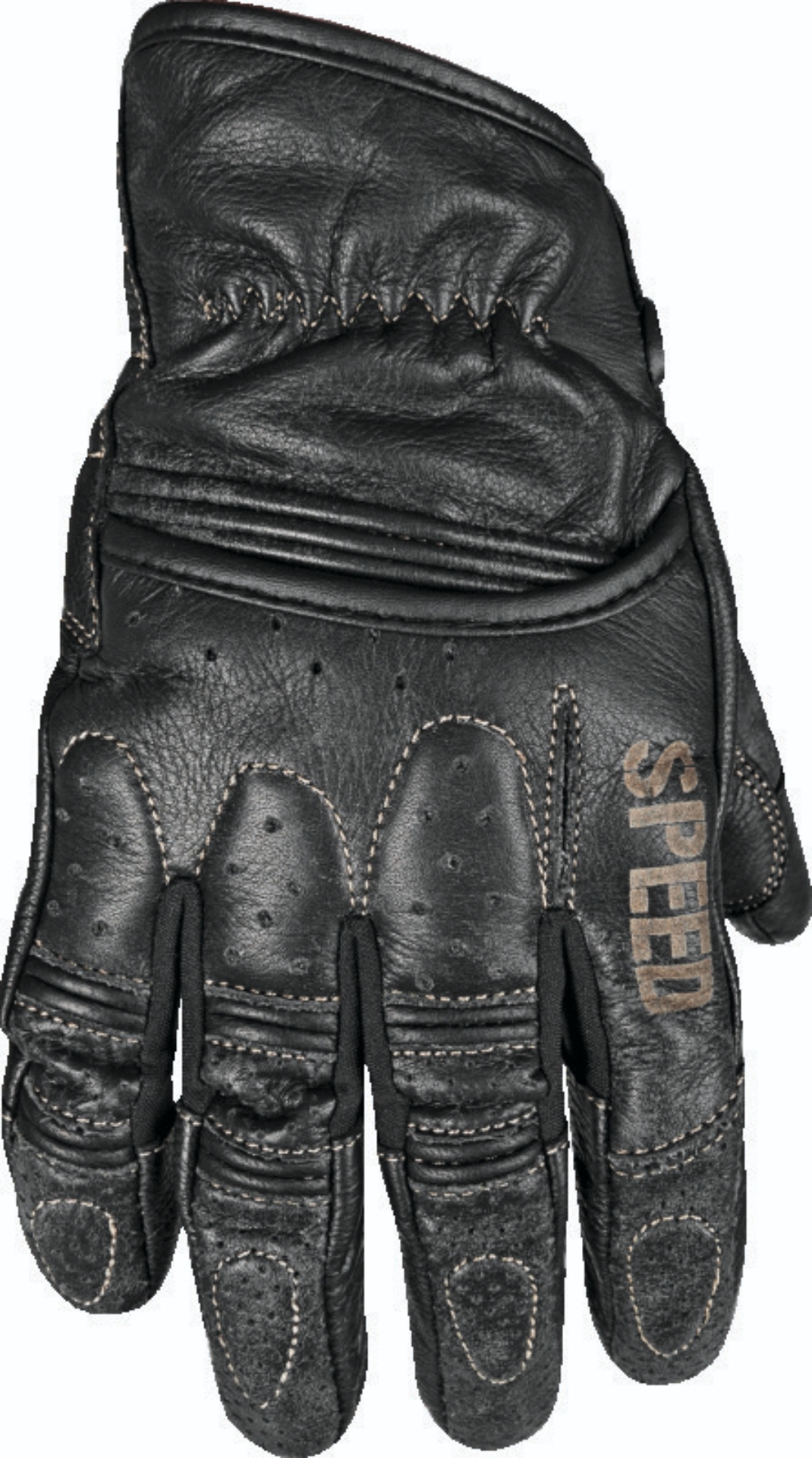 Picture of Speed and Strength Rust and Redemption Leather Gloves Black - Large
