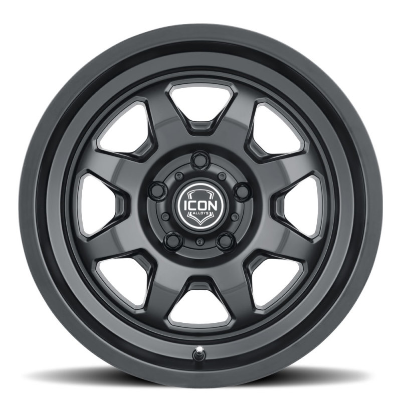Picture of ICON Nuevo 17 X 8.5 6 X 5.5 0mm Offset 4.75in BS Satin Black