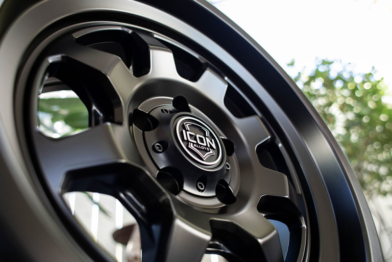 Picture of ICON Nuevo 17 X 8.5 6 X 5.5 0mm Offset 4.75in BS Satin Black
