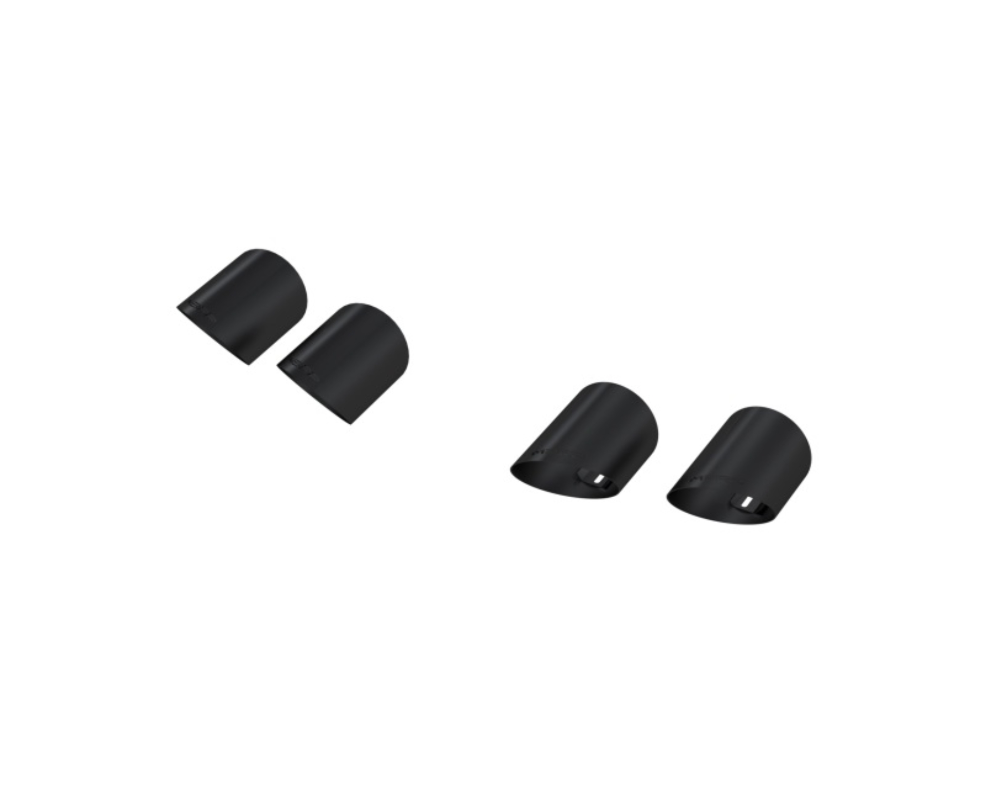 Picture of MBRP 15-24 Ford Mustang T304 SS 4in OD / 6.5in Length Quad Tip Cover Kit - Black Tip
