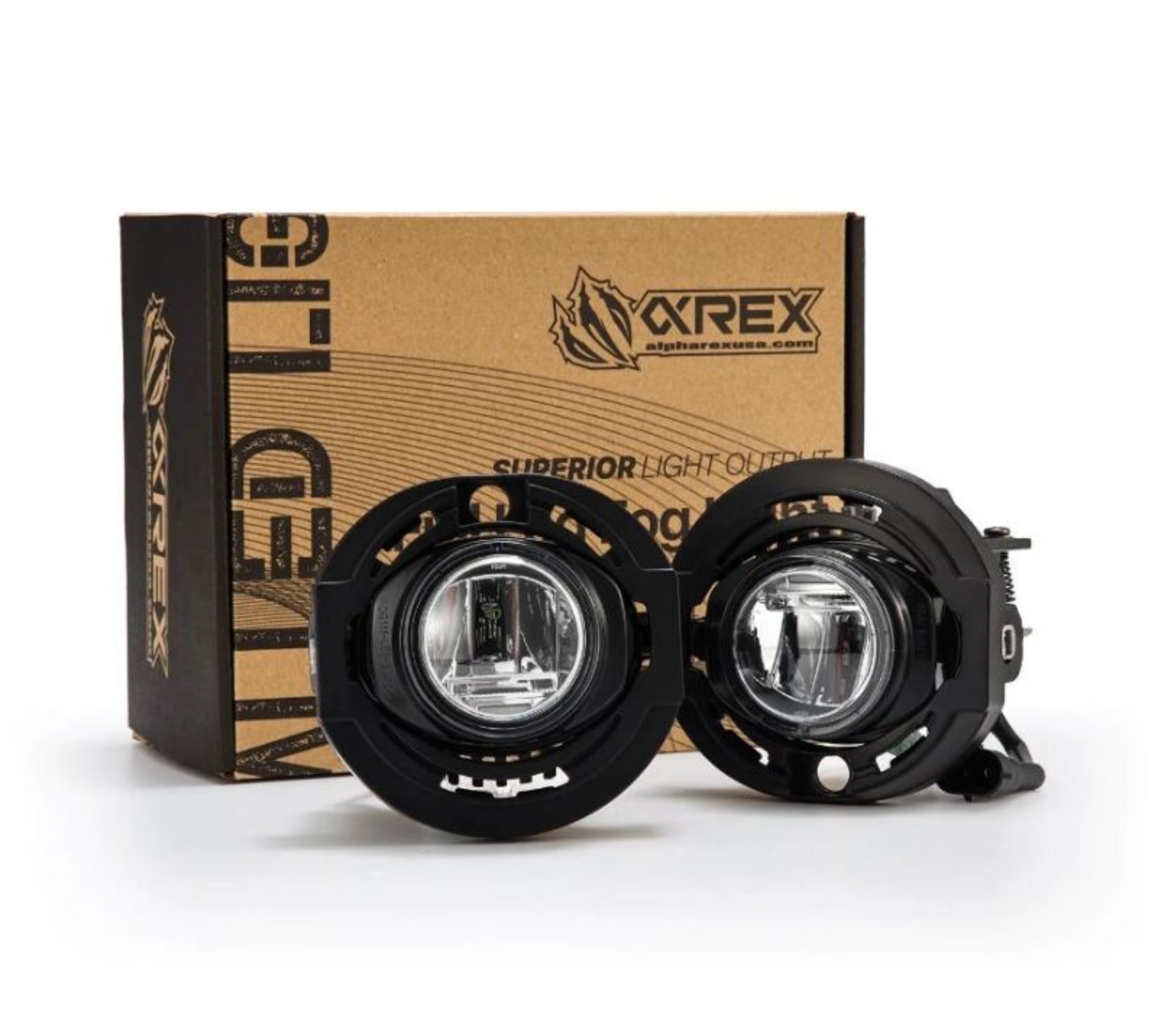 Picture of AlphaRex 15-23 Dodge Charger (Excludes SRT) DoubleTap Dual Color LED Projector Fog Lights