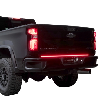Picture of Putco 2024 Chevrolet Silverado HD/ GMC Sierra HD 60In Direct Fit Red Blade Kit Tailgate Bars