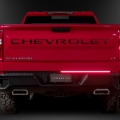 Picture of Putco 21-23 Ford F-150 60In Direct Fit Red Blade Kit Tailgate Bars w Factory LED Taillamps