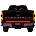 Picture of Putco 2024 Ford SuperDuty F-250 60In Direct Fit Red Blade Kit Tailgate Bars w/ LED Taillamps
