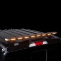Picture of Putco 48In Universal 48In Tri Color Hornet Light (Amber/Blue/White) - LED Stealth Rooftop Strobe Bar