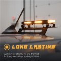 Picture of Putco 48In Universal 48In Tri Color Hornet Light (Amber/Blue/White) - LED Stealth Rooftop Strobe Bar
