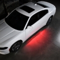 Picture of Putco 11-23 Dodge Charger Police Pursuit Blade Rocker Kits Sideliners - Red/Blue w/ White Override