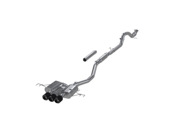 Picture of MBRP 23-24 Honda Civic Type R 2.0L T304 SS 3in Cat-Back Exhaust Triple Center Outlet w/ Carbon Tips