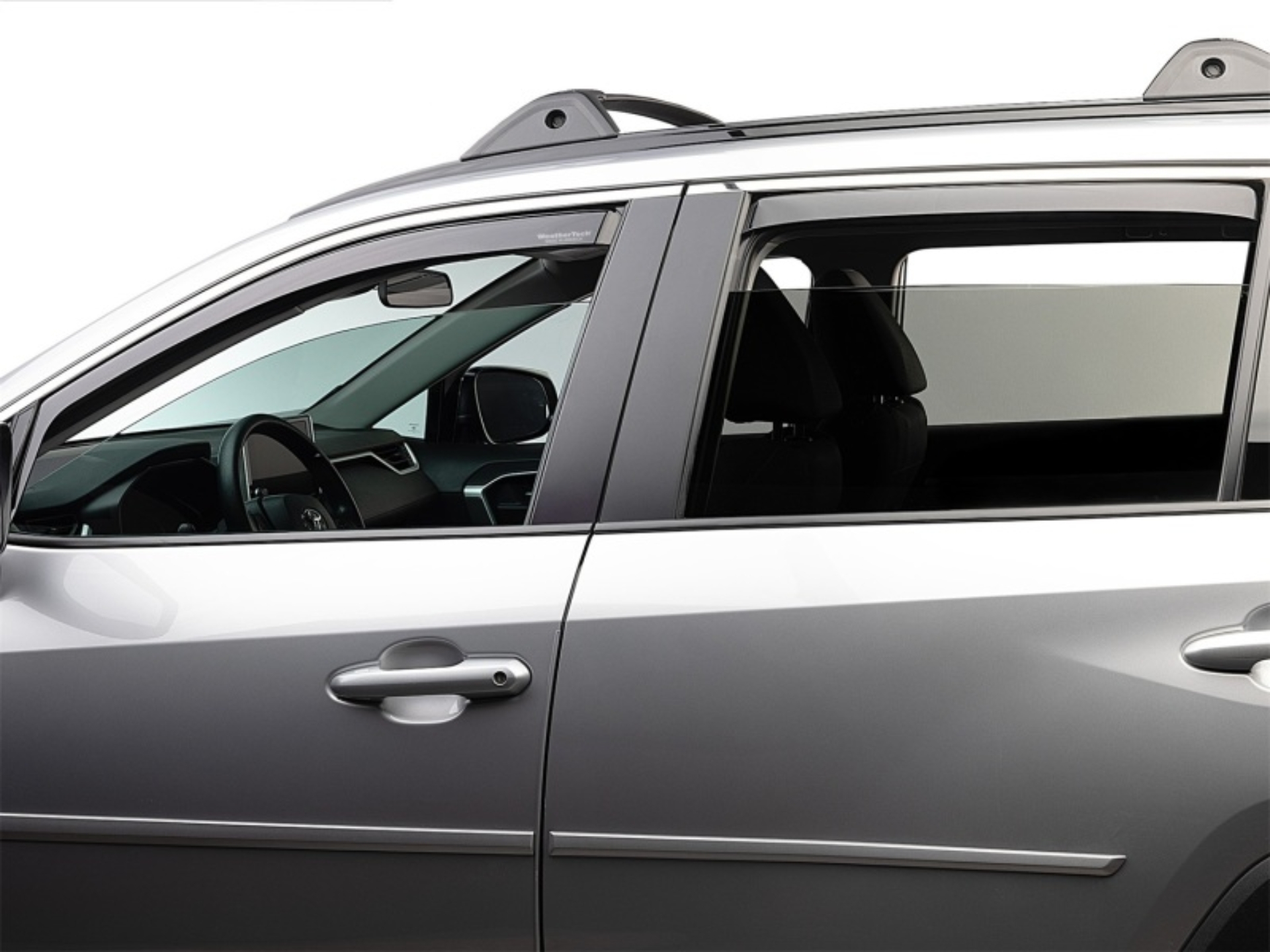 Picture of WeatherTech 19-24 Toyota RAV4 (Incl Hybrid) Front & Rear Side Window Deflectors - Dark Tint