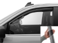 Picture of WeatherTech 19-24 Chevy Silverado/GMC Sierra CC (Chrome Sill) Front Side Window Deflectors - Dk Tint
