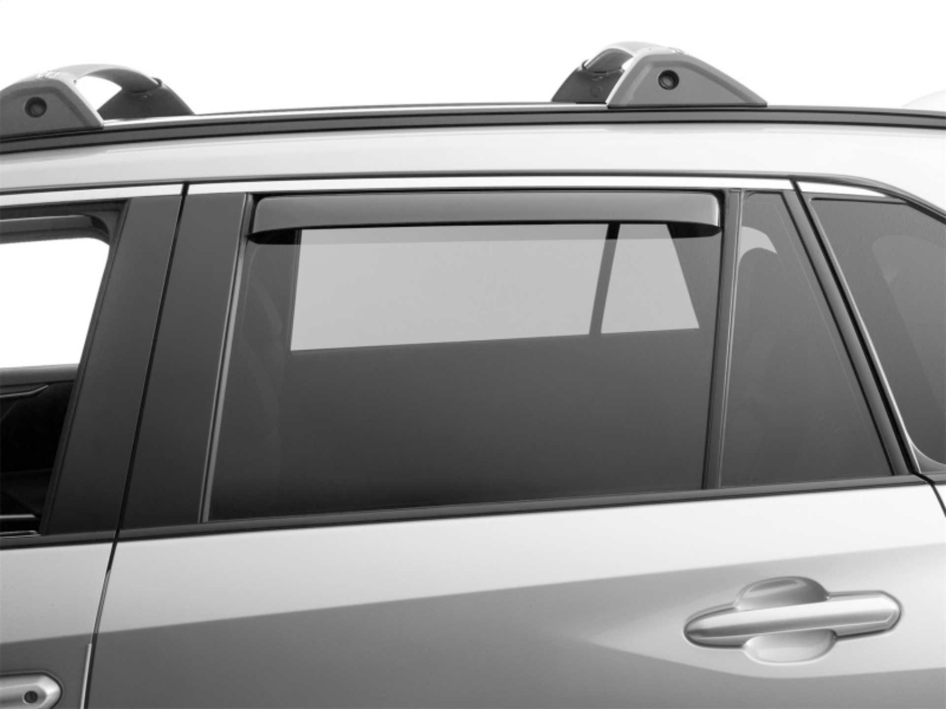 Picture of WeatherTech 19-24 Toyota RAV4 (Incl Hybrid) Rear Side Window Deflectors - Dark Tint