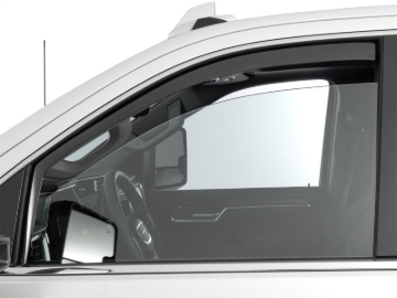 Picture of WeatherTech 20-24 GMC Sierra 2500/3500HD DC/CC Front Side Window Deflectors - Dark Tint