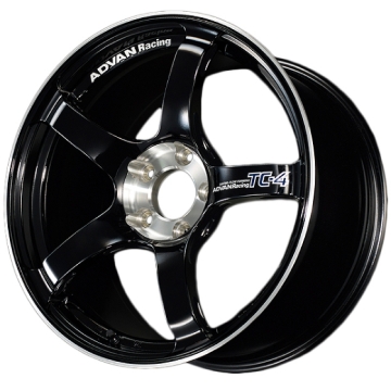 Picture of Advan TC4 18x10 +35 5x114.3 Racing Gloss Black and Diamond Cut Wheel