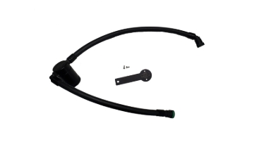 Picture of J&L 19-23 Chevy Silverado/GMC Sierra 1500 2.7L Passenger Side Oil Separator 3.0 - Black Anodized