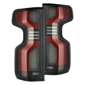 Picture of AlphaRex 19-24 Chevy Silverado 1500 / 20-24 2500HD/3500HD LUXX-Series LED Tail Lights Red