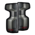 Picture of AlphaRex 19-24 Chevy Silverado 1500 / 20-24 2500HD/3500HD LUXX-Series LED Tail Lights Alpha Black