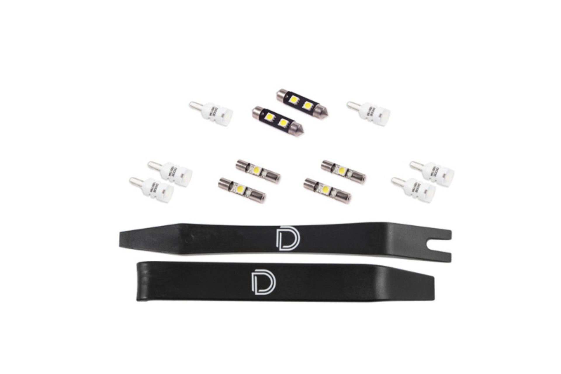 Picture of Diode Dynamics 94-04 d Mustang Interior LED Kit Cool White Stage 1