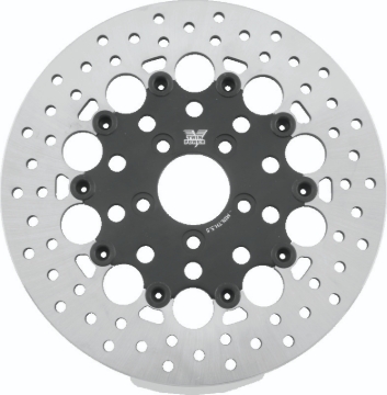 Picture of Twin Power 08-Up FLH FLT Rear 11.8 Floating Rotor W/Holes Black