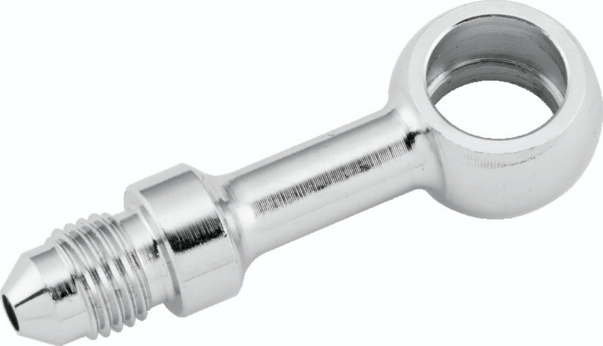 Picture of Twin Power Stainless Brake Fitting 7/16 Inch X AN3 Straight Banjo Adaptor