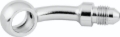 Picture of Twin Power Stainless Brake Fitting 7/16 Inch X AN3 35 Degree Banjo Adaptor