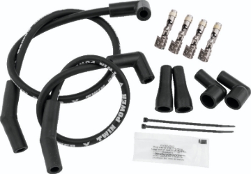 Picture of Twin Power Universal Custom Fit Black Ignition Wire Set