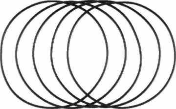 Picture of Twin Power L82-06 Big Twin Exc 06 Dyna Inner Primary O Ring Replaces H-D 11147 5 Pk